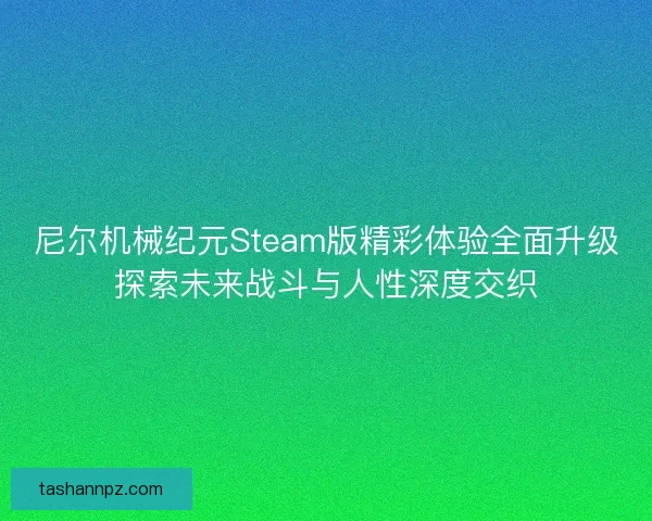 尼尔机械纪元Steam版精彩体验全面升级探索未来战斗与人性深度交织